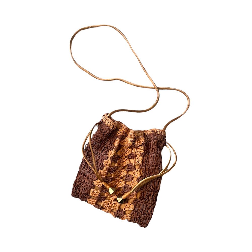Free‎ People NWOT Raffia Shoulder Bag